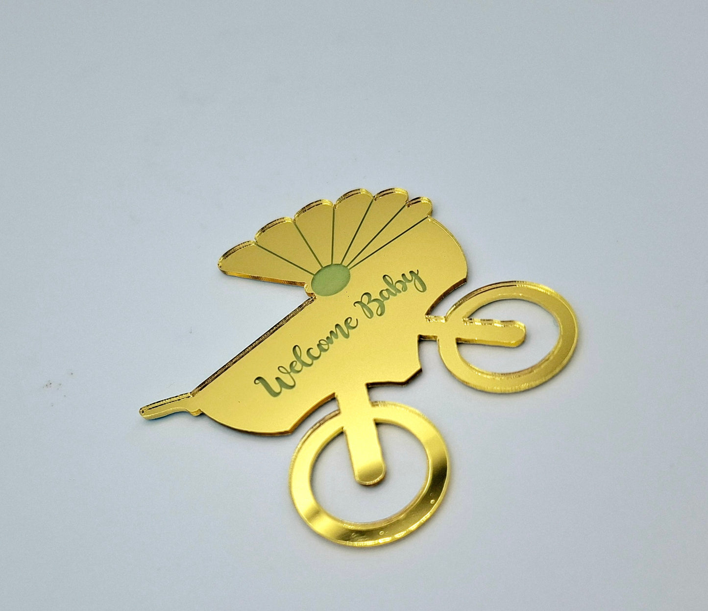Dekorationen Gold "WelcomeBaby"
