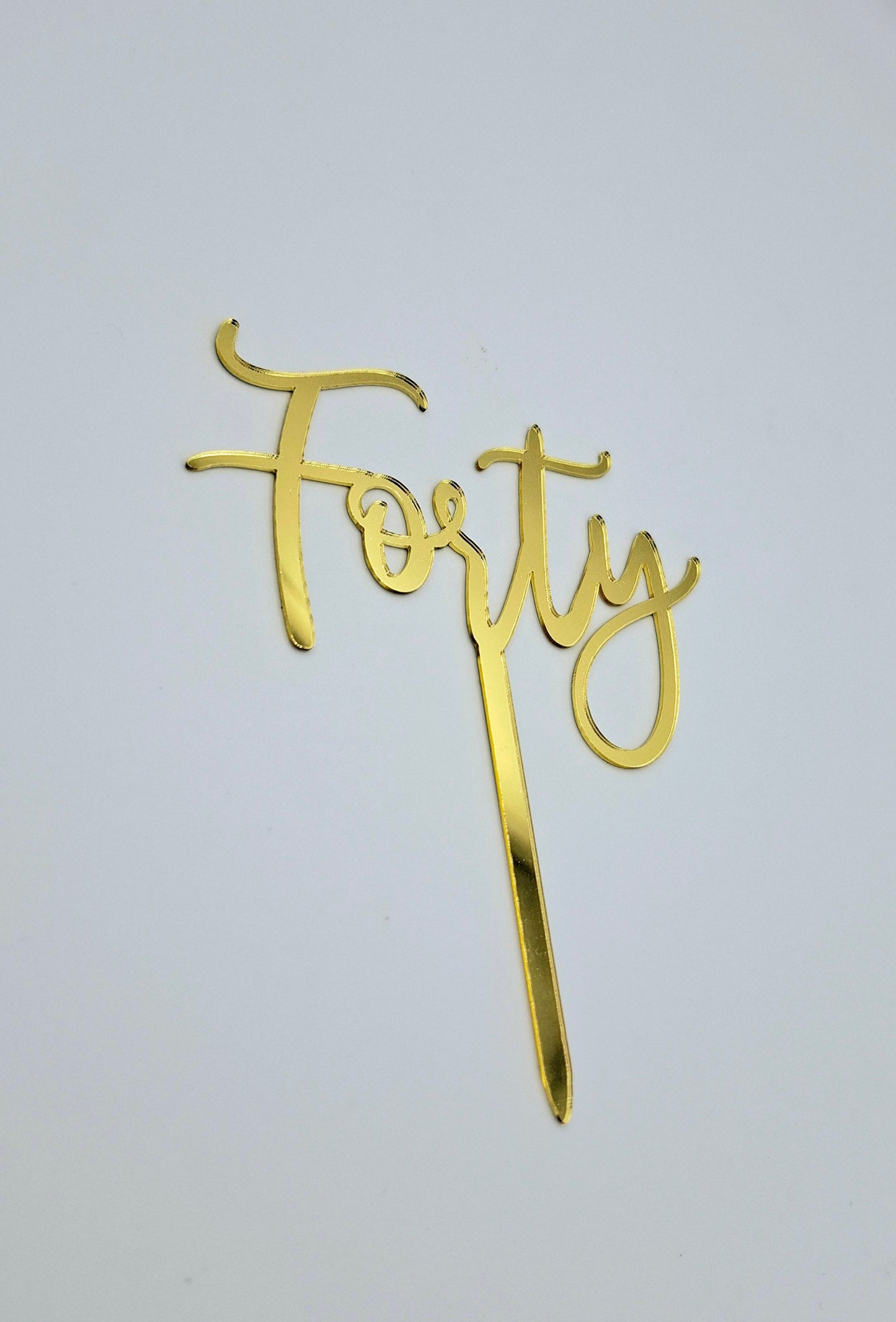 Cake Topper Gold "40: