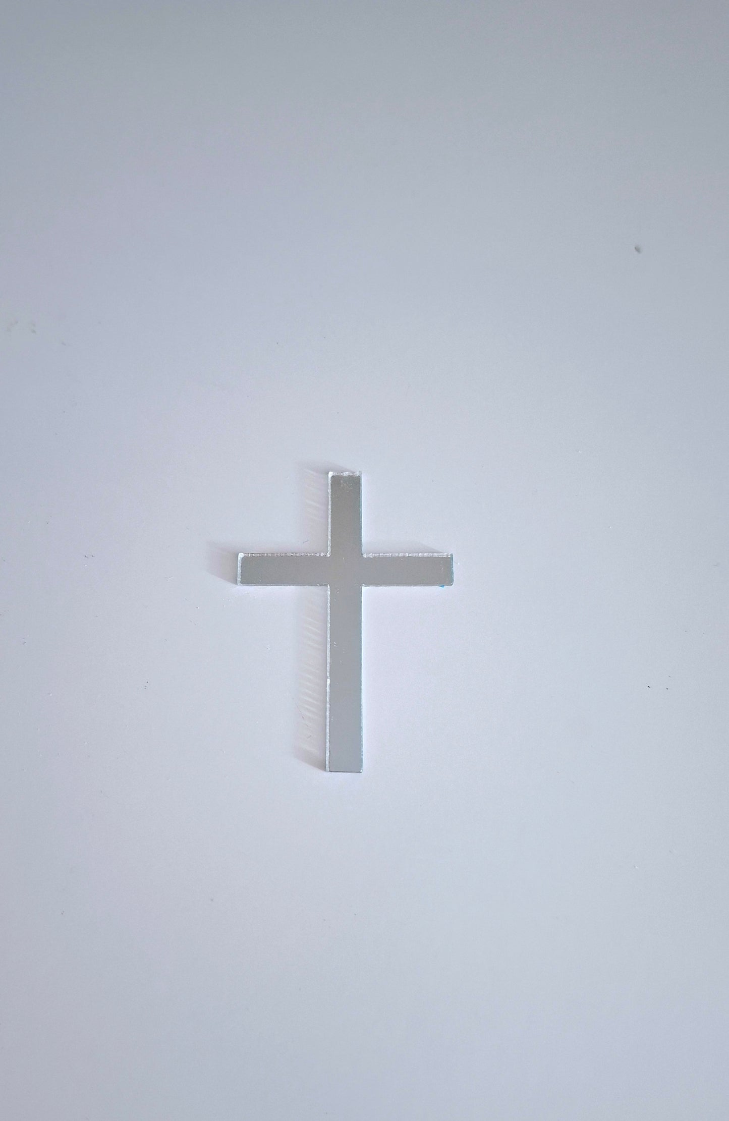 Tortendeko Kreuz "silber"