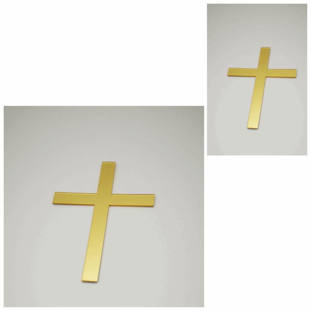 Tortendeko Gold "Kreuz"