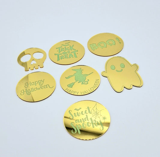 Dekorationen in Gold "Halloween"