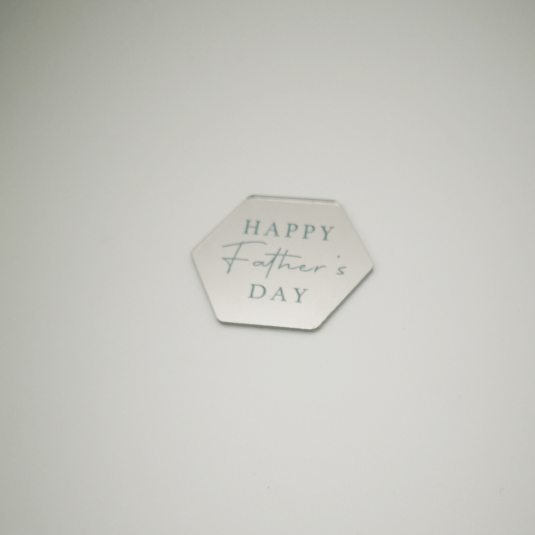 Cupcake Topper Silber "Vatertag"
