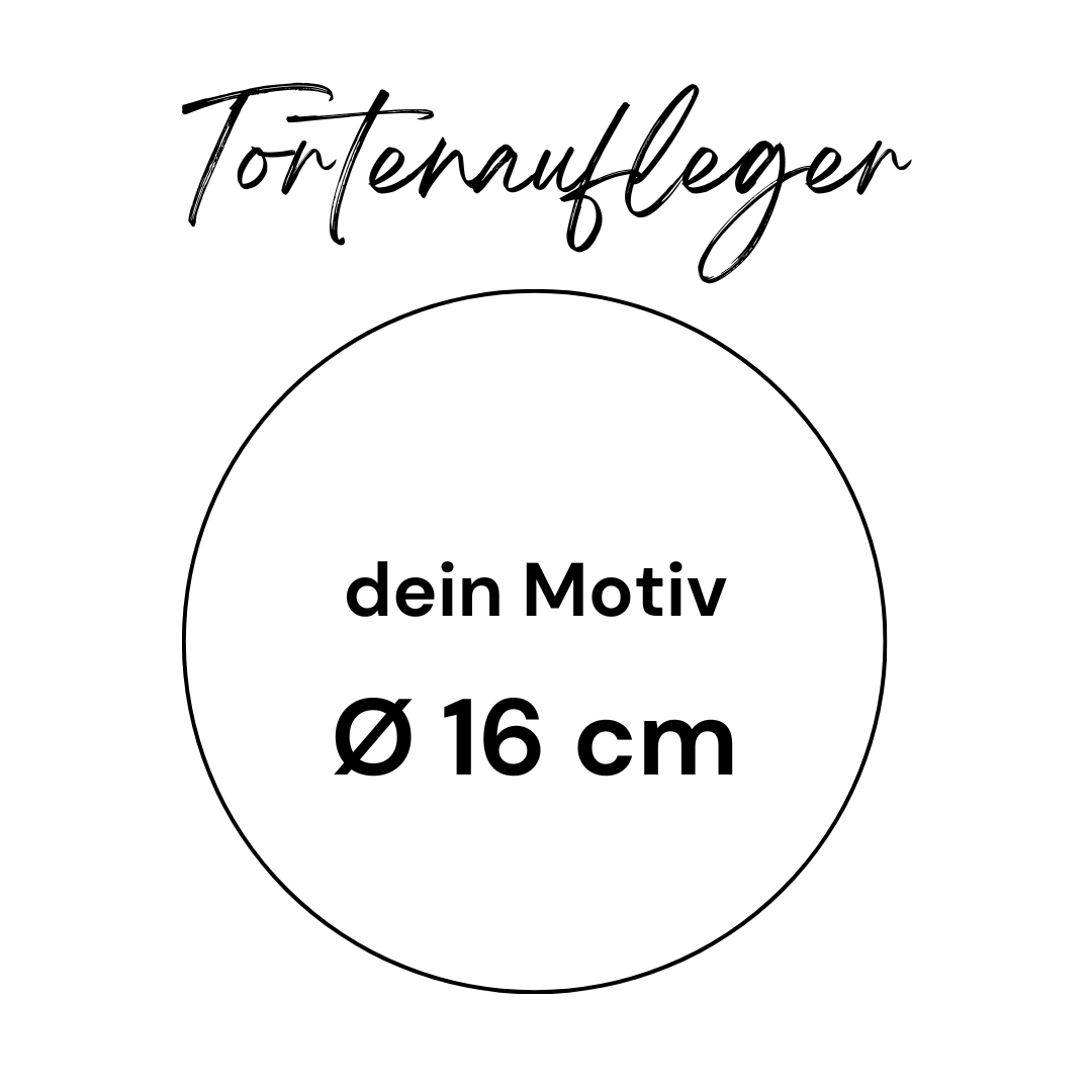 Tortenaufleger Rund 16 cm