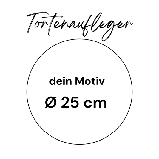 Tortenaufleger Rund 25 cm