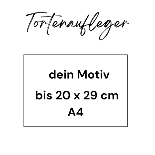 Tortenaufleger rechteckig 20 x 29 cm A4