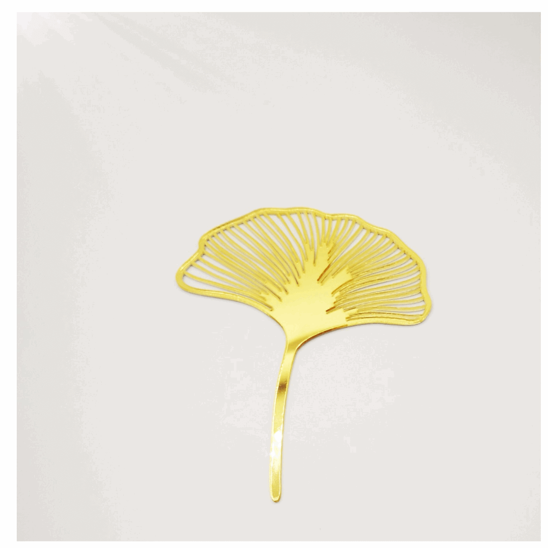 Cake Topper Gold "Fächer"
