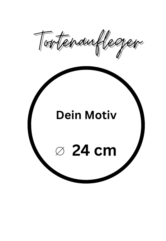 Tortenaufleger rund 24cm